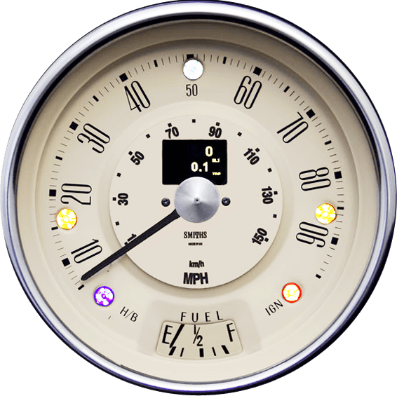 Mini Cooper Digital Speedometer 90mph / 140 kmh